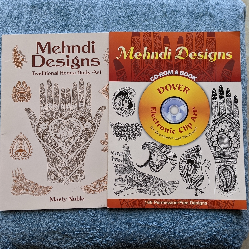 HENNA Mehndi Body Art Design Clip Art Book